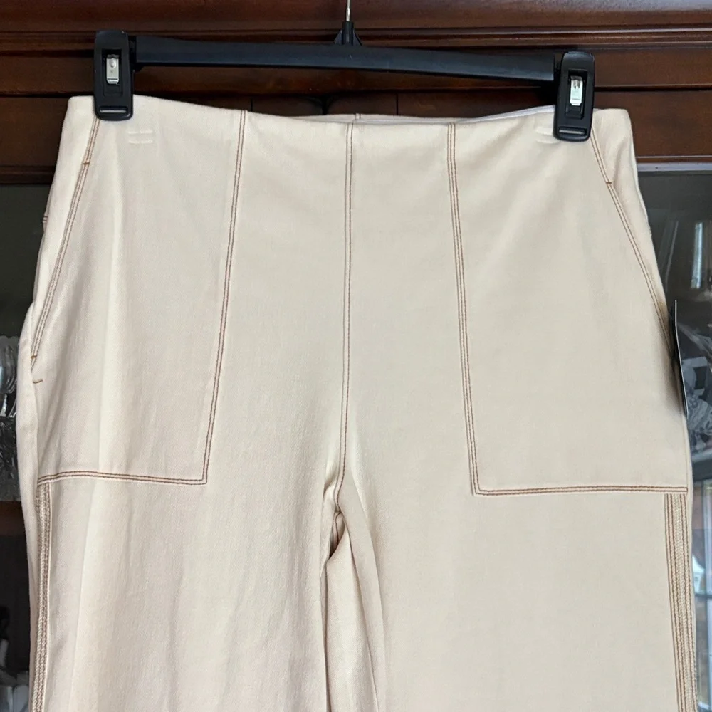 NWT Lysse Knit Denim Wide Leg Pants L - Picture 3 of 14